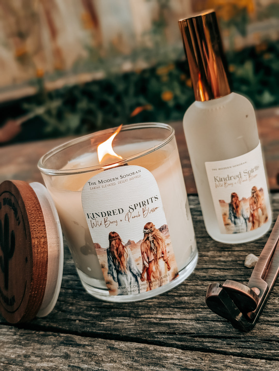 a picture of a Kindred Spirits Candle and a Room Spray Gift Set (Limited Edition) from The Modern Sonoran